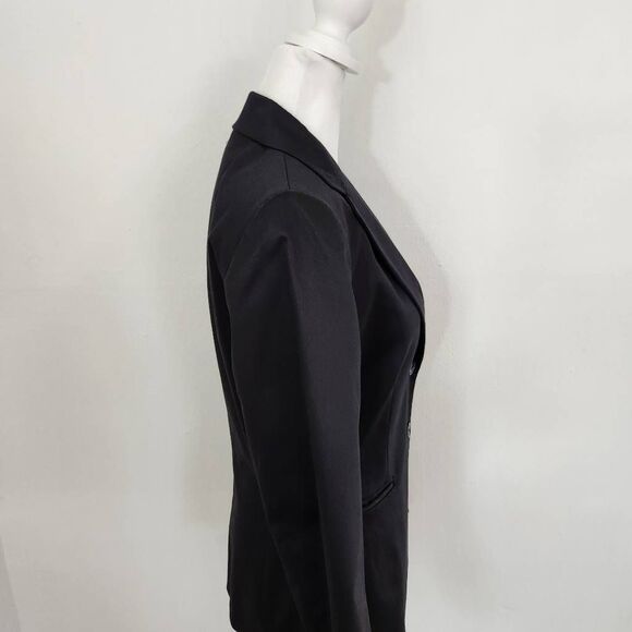 Isabella DeMarco Black Blazer Size 4 Capsule Wardrobe Black Formal Blazer - Picture 3 of 6